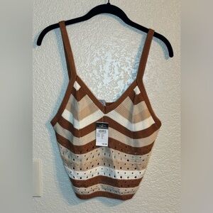 Rue21 rust crochet tank